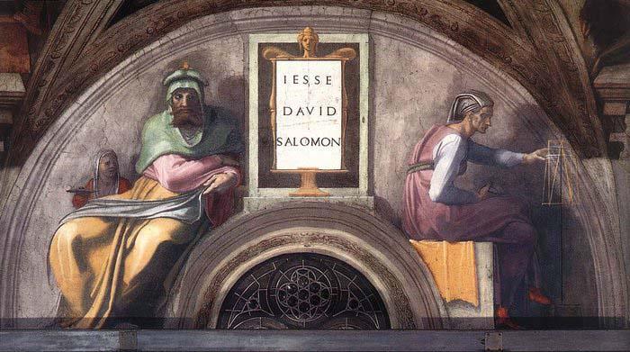 Michelangelo Buonarroti Jesse - David - Solomon China oil painting art